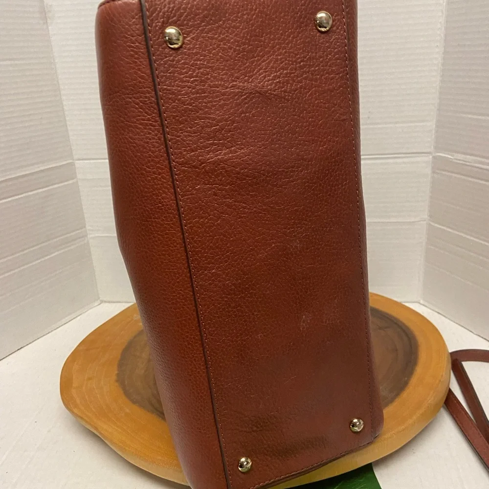 Michael Kors Large Clay Brown Leather Satchel Handbag